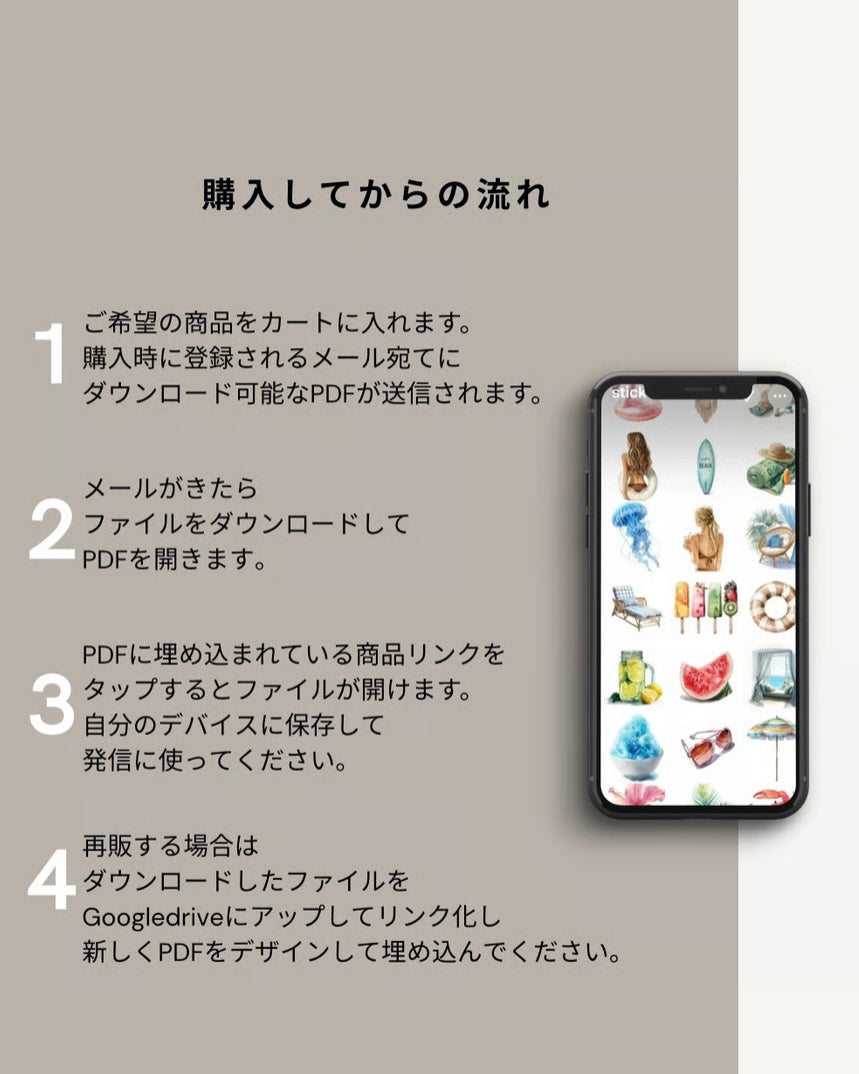 【再販OK】SUMMER STICKER